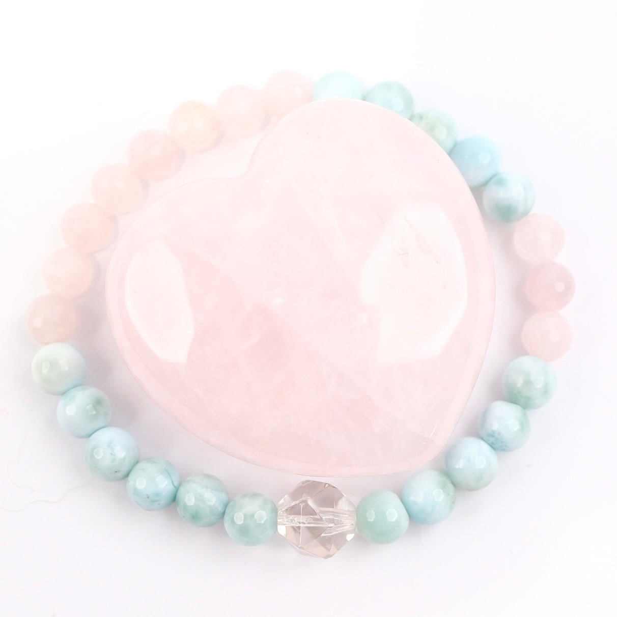 AKASHA PREM Infinite Love | Larimar, Rose Quartz, Herkimer