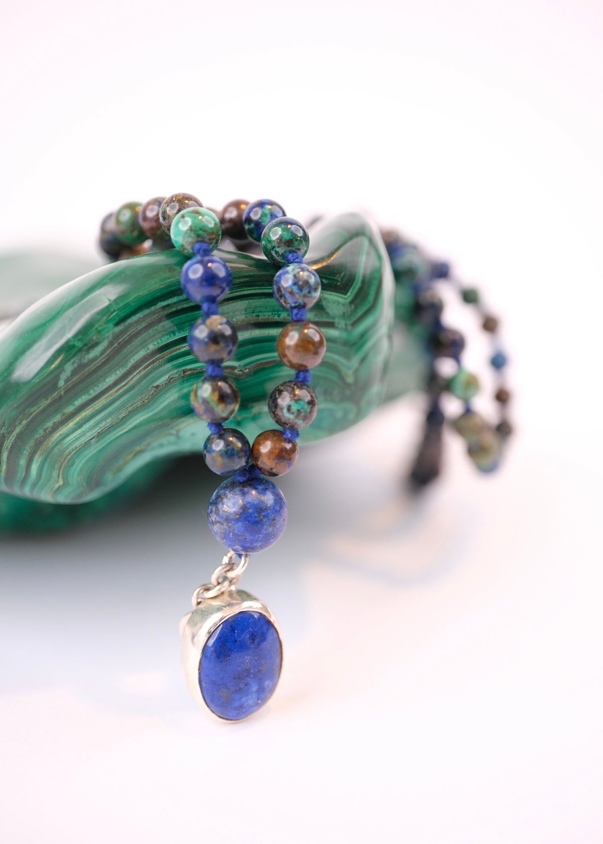 ROHANA Healing to Wholeness | Chrysocolla, Lapis Lazuli Mala