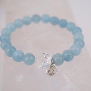 DRAUPADI Alignment | Aquamarine, Herkimer