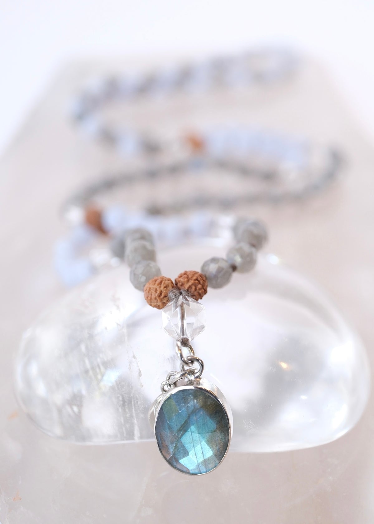 SOUL EXPRESSION Mala | Labradorite, Blue Lace Agate