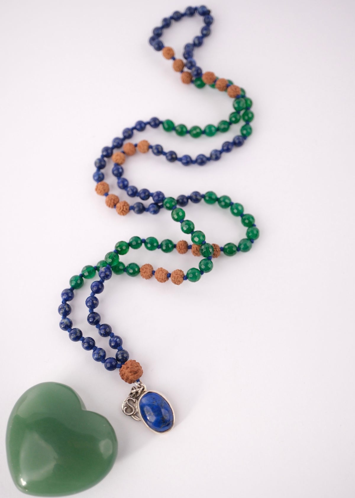 EMPATH Wisdom Walks Alone | Lapis Lazuli, Green Onyx, Rudraksha