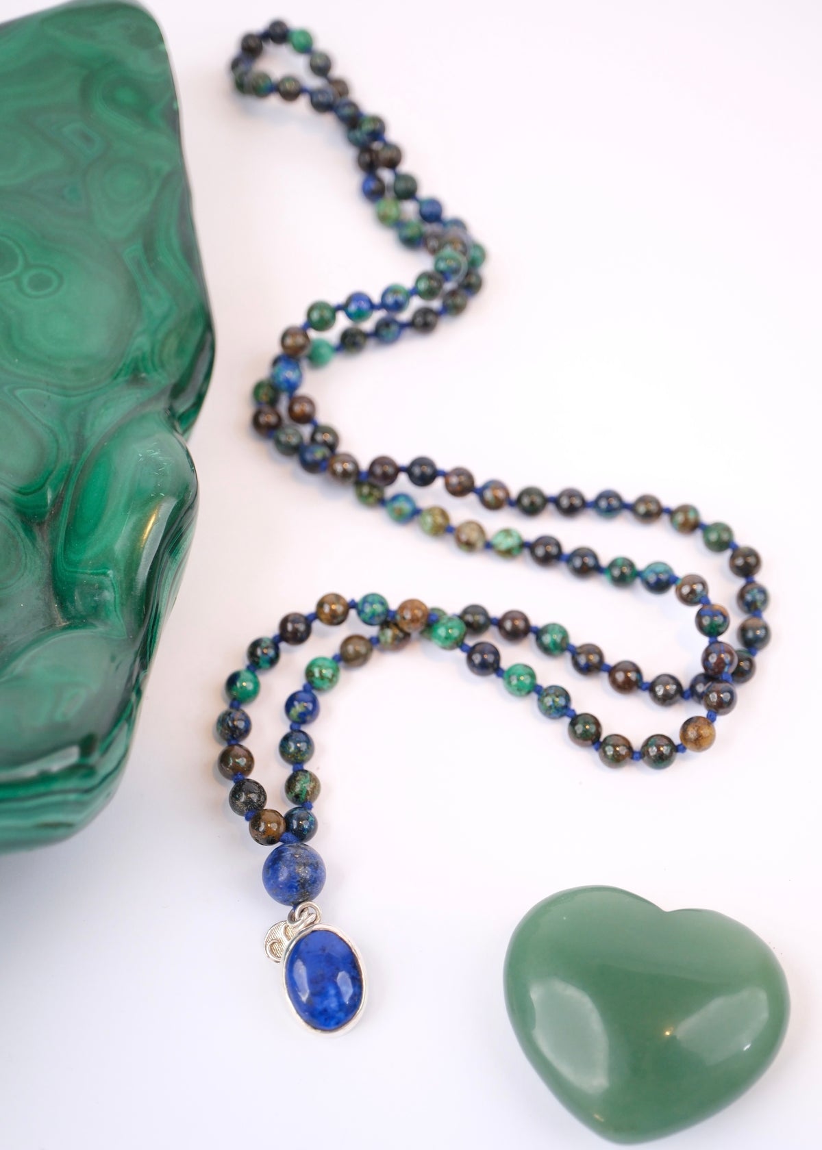 ROHANA Healing to Wholeness | Chrysocolla, Lapis Lazuli Mala