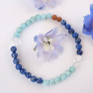 SAMUNDRA Eternal Ocean | Larimar, Lapis, Women's Bracelet