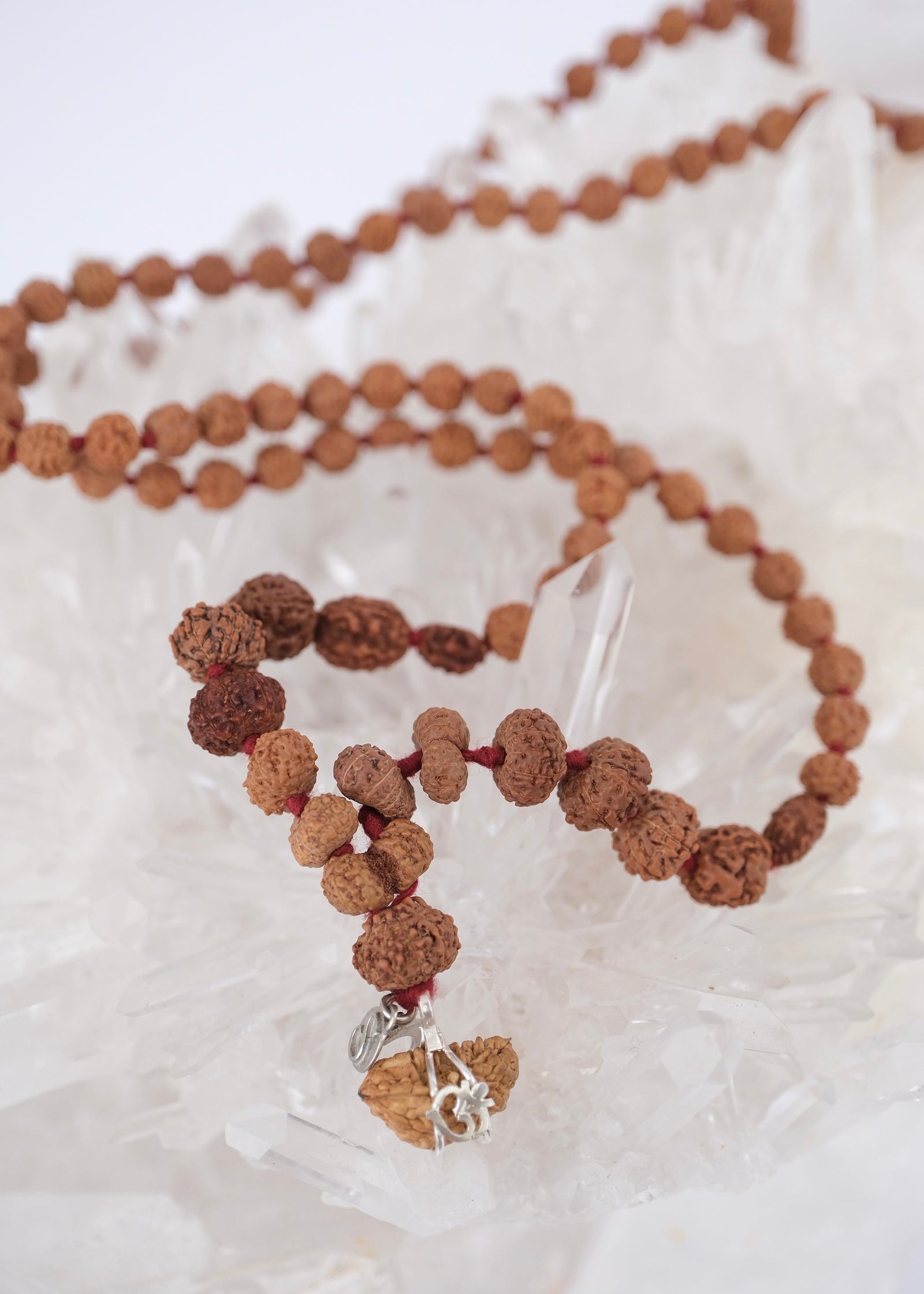 SRI OM SIDDHA MALA for Meditation, Protection & all Siddhi's | Indonesian 1 - 14 Mukhi, Ganesh, Gauri Shankar