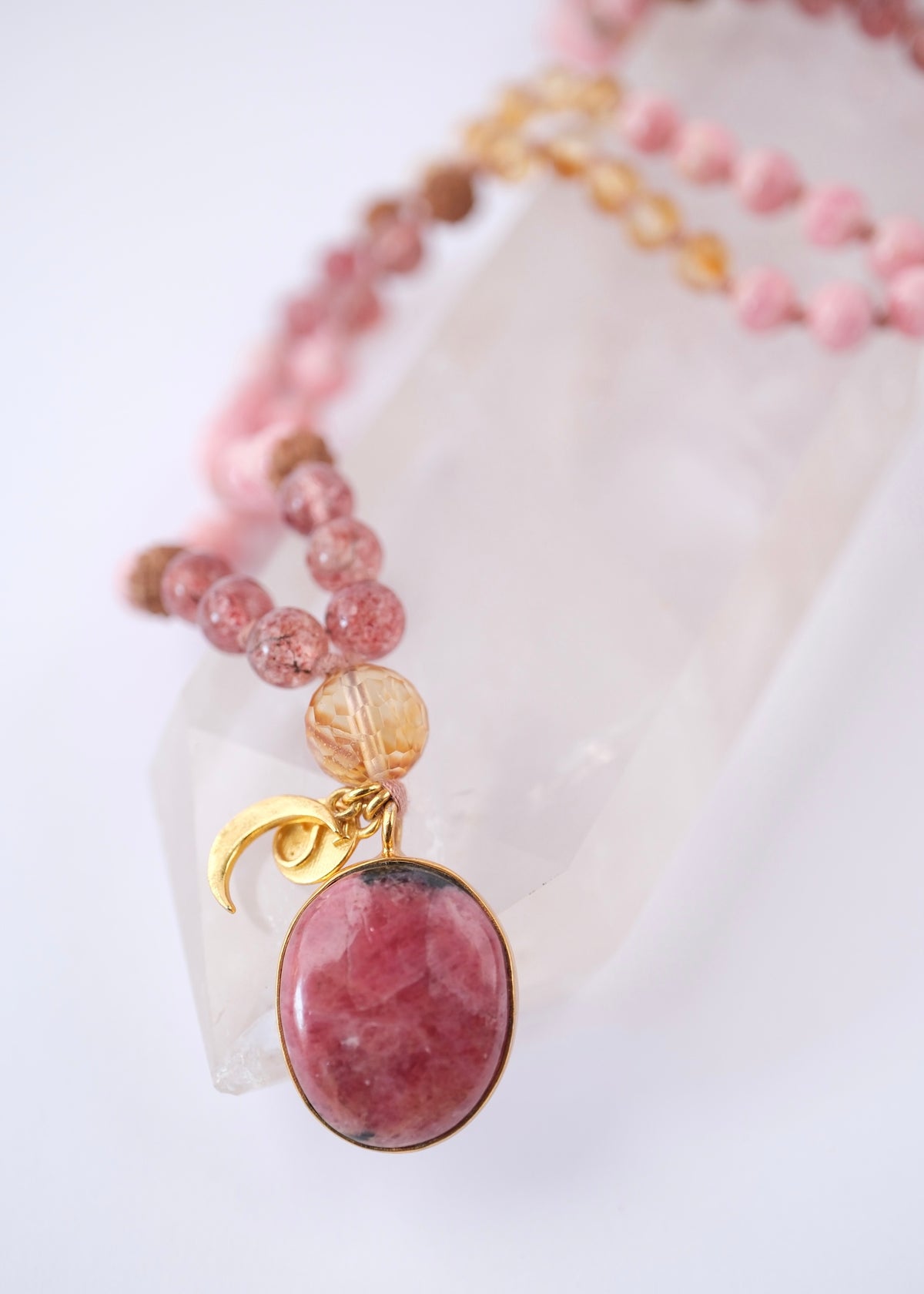 HEALING THE HEART | THROUGH LOVE | Rhodonite, Rhodochrosite, Strawberry Quartz, Citrine