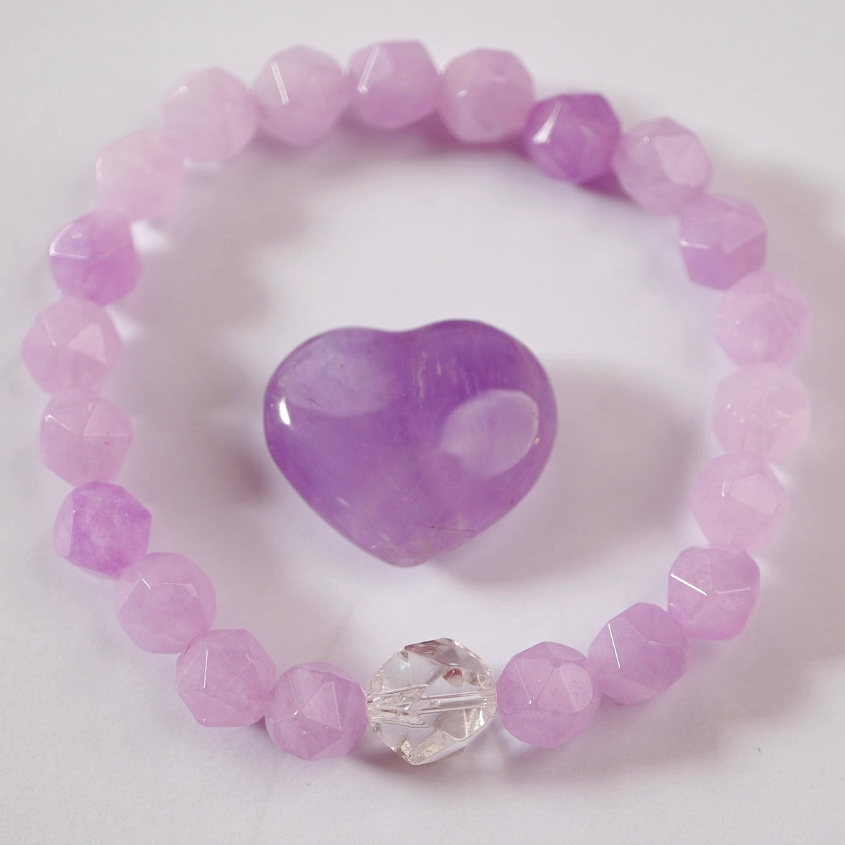 ETHEREAL Violet Flame | Amethyst Herkimer Bracelet