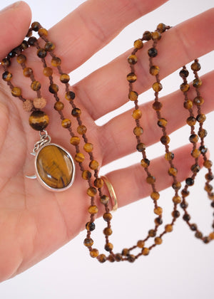 Tigers Eye Pendant in Silver