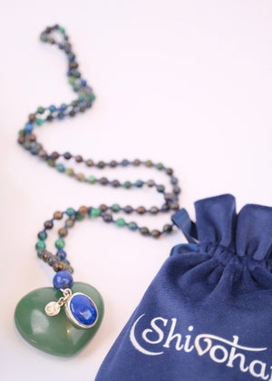ROHANA Healing to Wholeness | Chrysocolla, Lapis Lazuli Mala