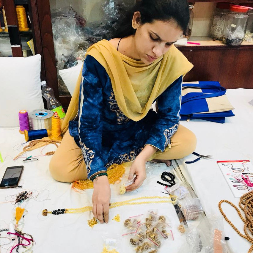 Rudraksha mala necklace