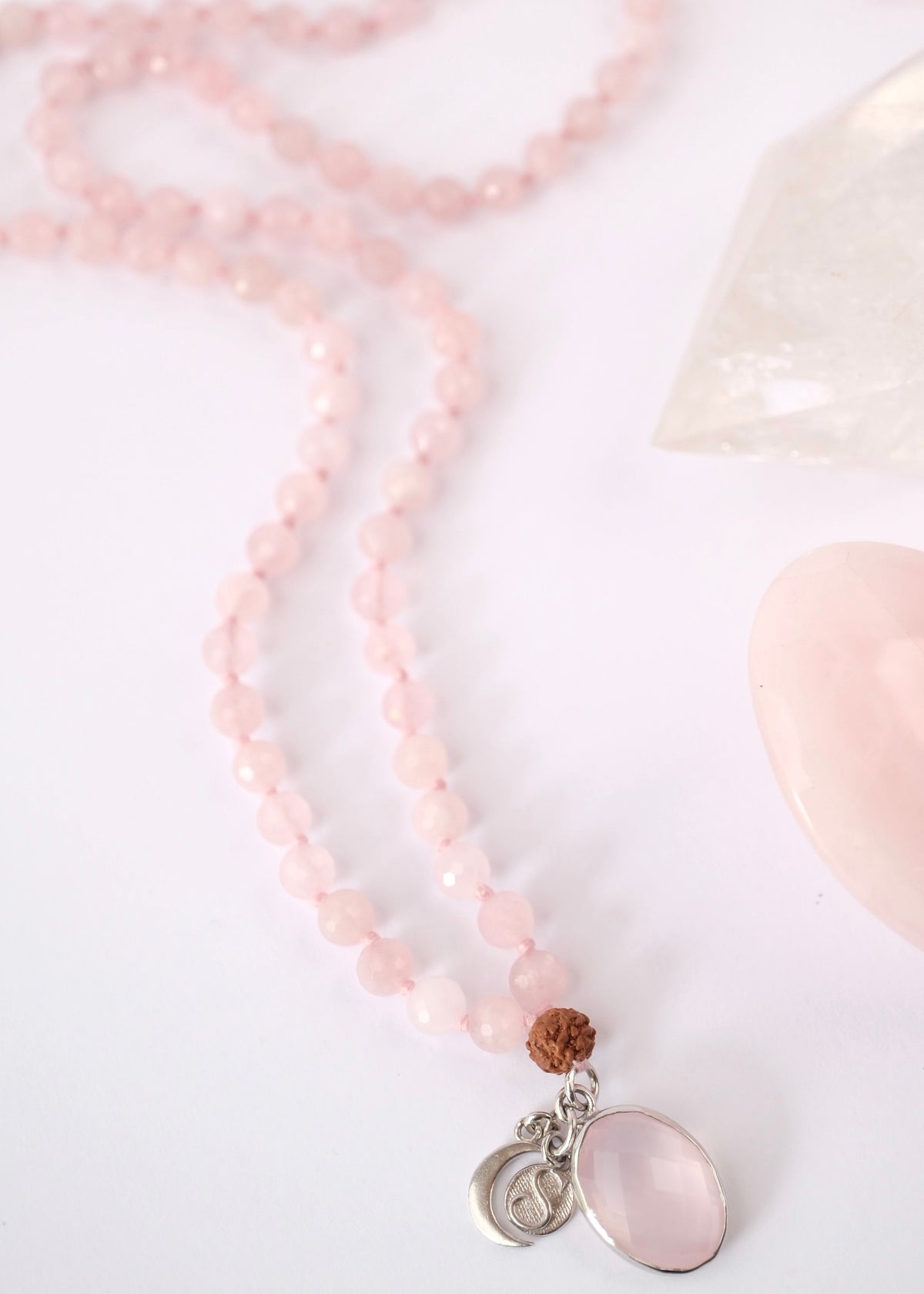 ANURAGA Deep &amp; Abiding LOVE | Rose Quartz Mala