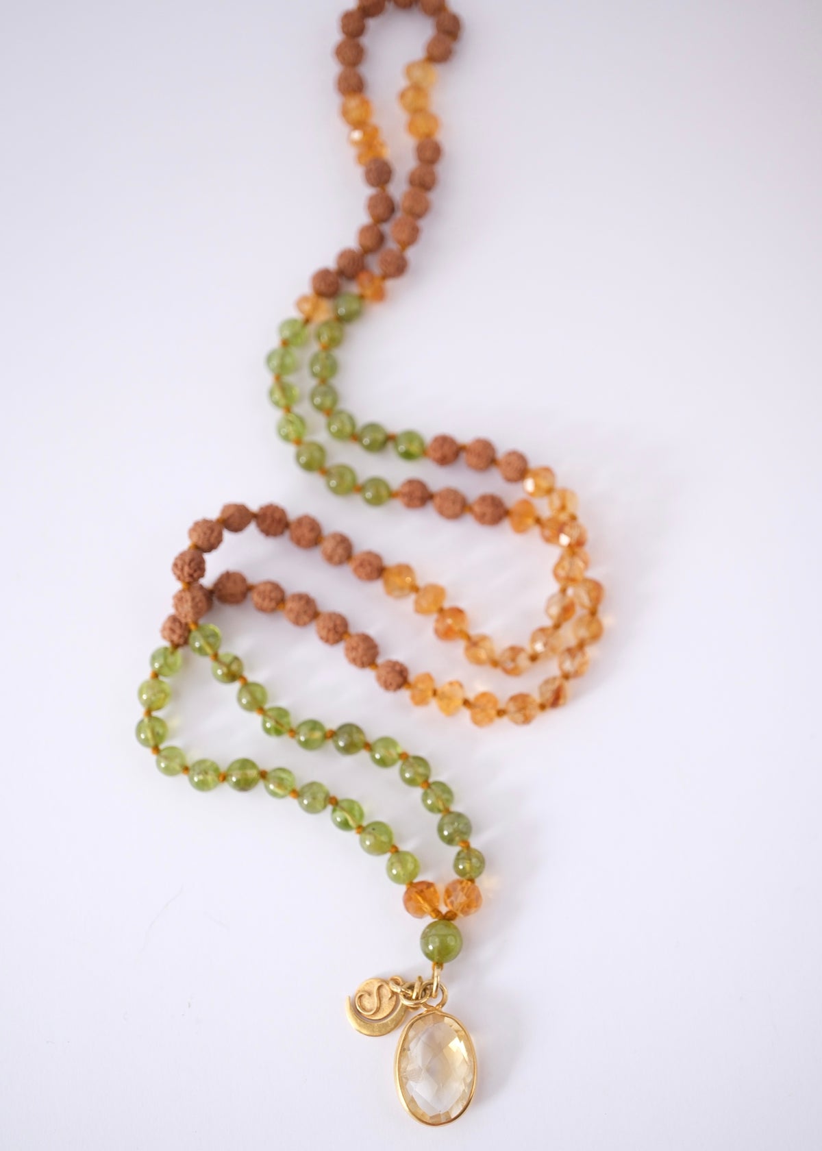 CELESTIAL ABUNDANCE Through Love | Peridot, Citrine, Rudraksha