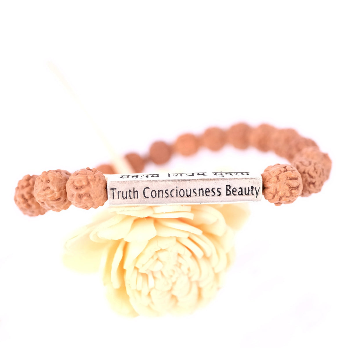 SHIVAM Rudraksha Bracelet with Mantra Bar