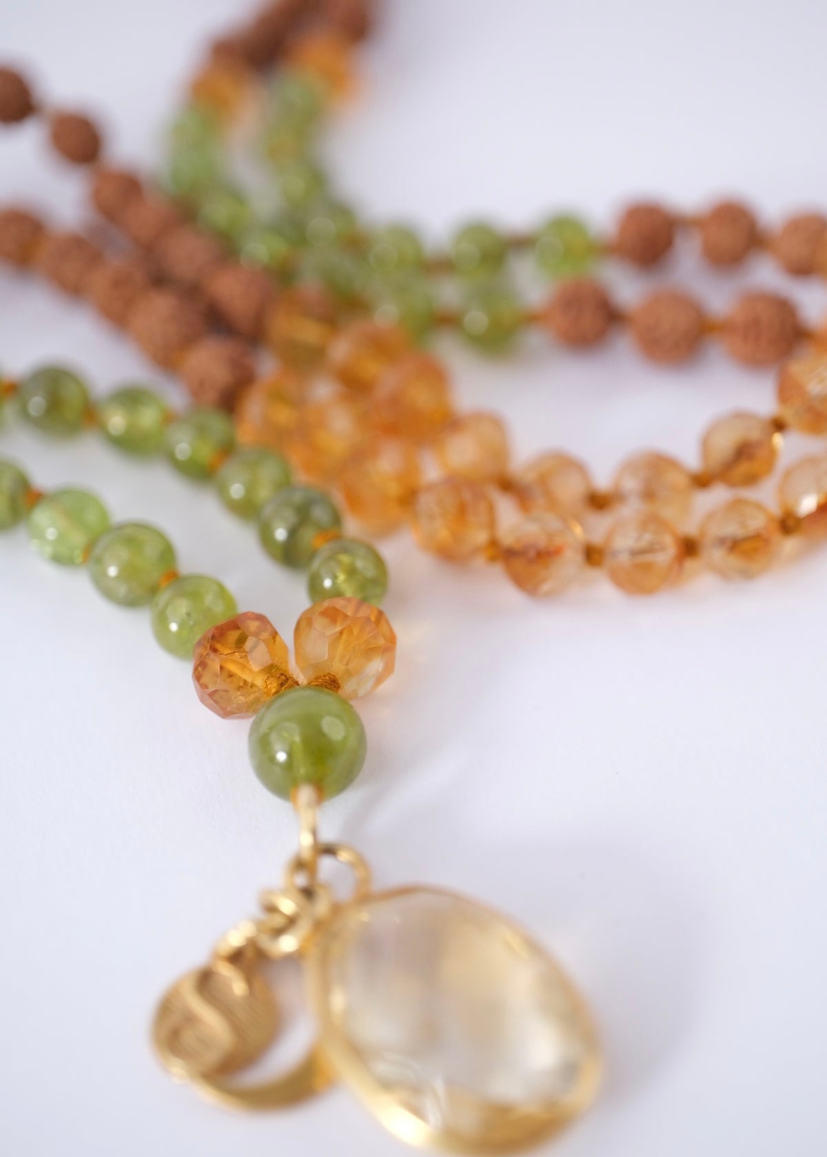 CELESTIAL ABUNDANCE Through Love | Peridot, Citrine, Rudraksha