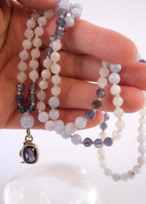SAMADHI Mala | Iolite Pendant