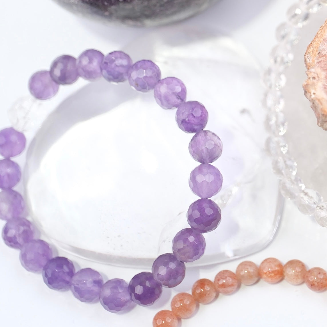 SADHVI Cleanse &amp; Awakening | Faceted Amethyst, Herkimer