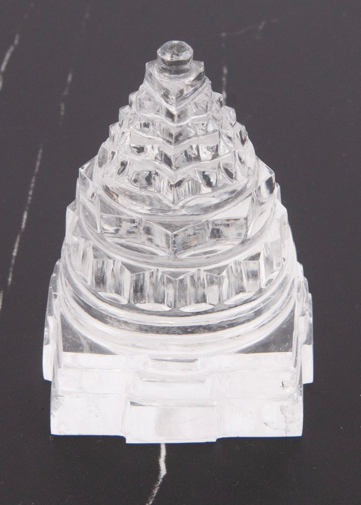 SRI YANTRA | Magnificent Himalayan Clear Quartz. Hand Carved