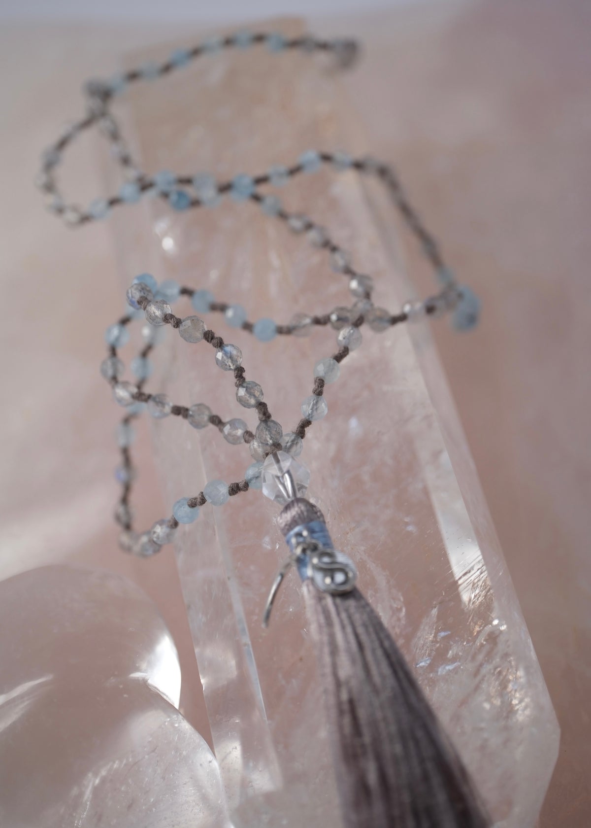 AKASH GANGA The Milky Way &amp; Pleiades path | Labradorite, Aquamarine, Herkimer