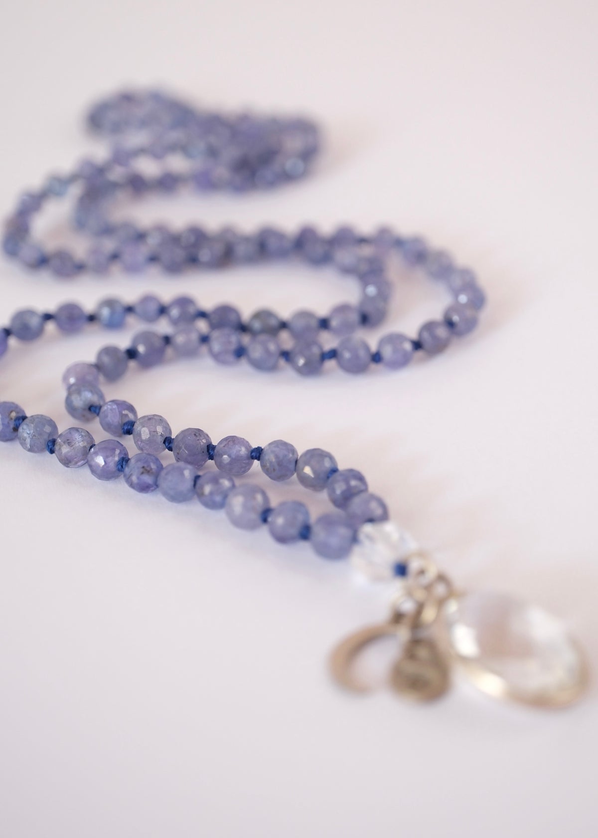 KASHI Awakened Mala | Tanzanite & Himalayan Quartz | Shiva Consciousness