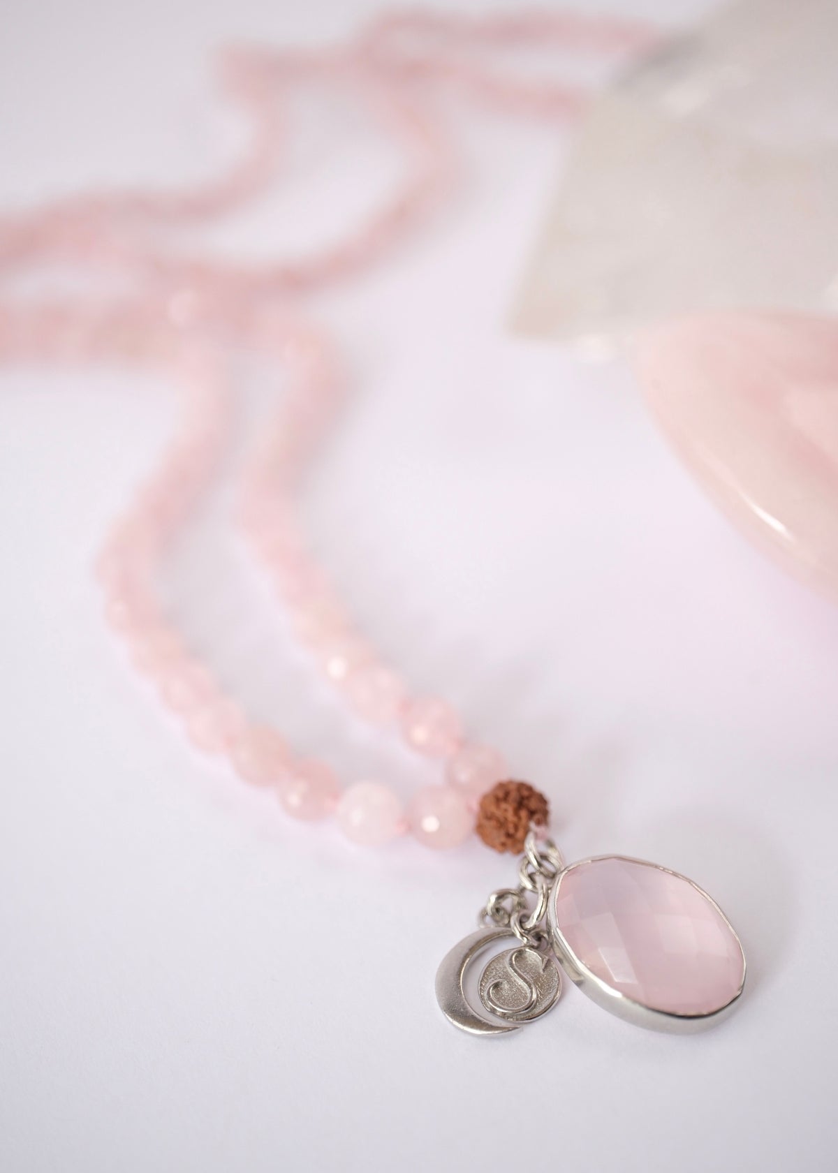 ANURAGA Deep &amp; Abiding LOVE | Rose Quartz Mala