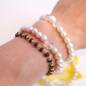 Gift of Divine Grace | Pink Akoya Pearl Bracelet