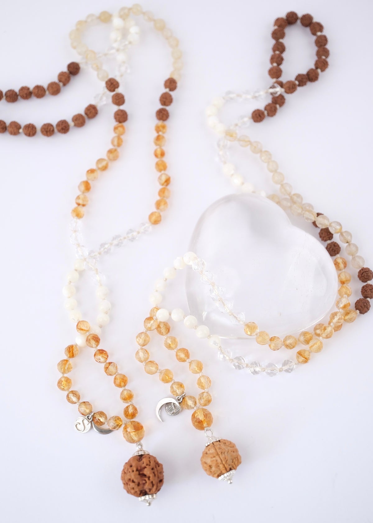 PRAJNA Saraswati Wisdom Mala for Harmony and Creativity | Nepal Rudraksha pendant