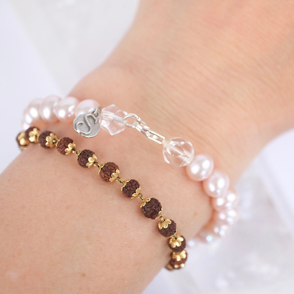 GRACE | Natural Pink Akoya Pearl Bracelet