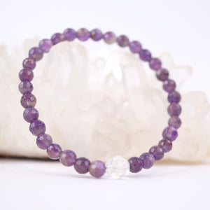 'Violet light of Spirituality' AURA | Faceted Amethyst, Herkimer Quartz