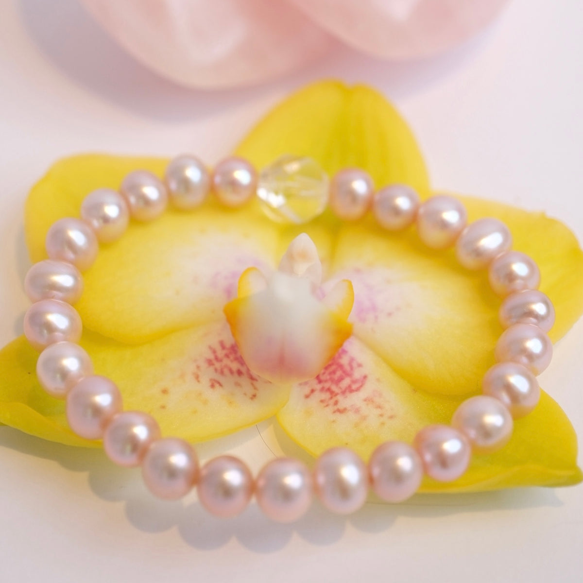 Gift of Divine Grace | Pink Akoya Pearl Bracelet