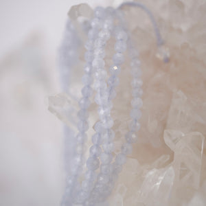 NANDINI Bracelet | faceted Aquamarine stack