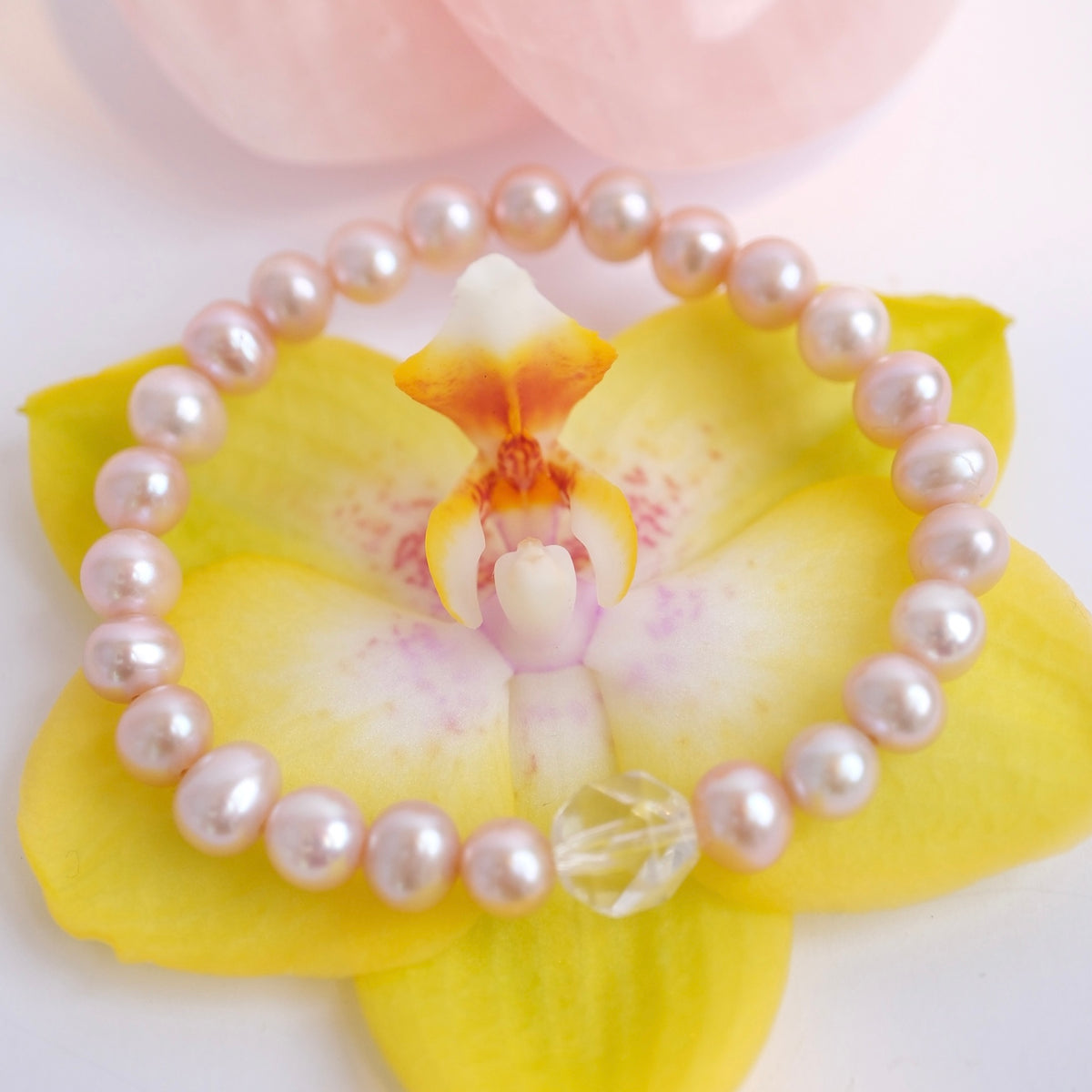 Gift of Divine Grace | Pink Akoya Pearl Bracelet