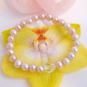 Gift of Divine Grace | Pink Akoya Pearl Bracelet