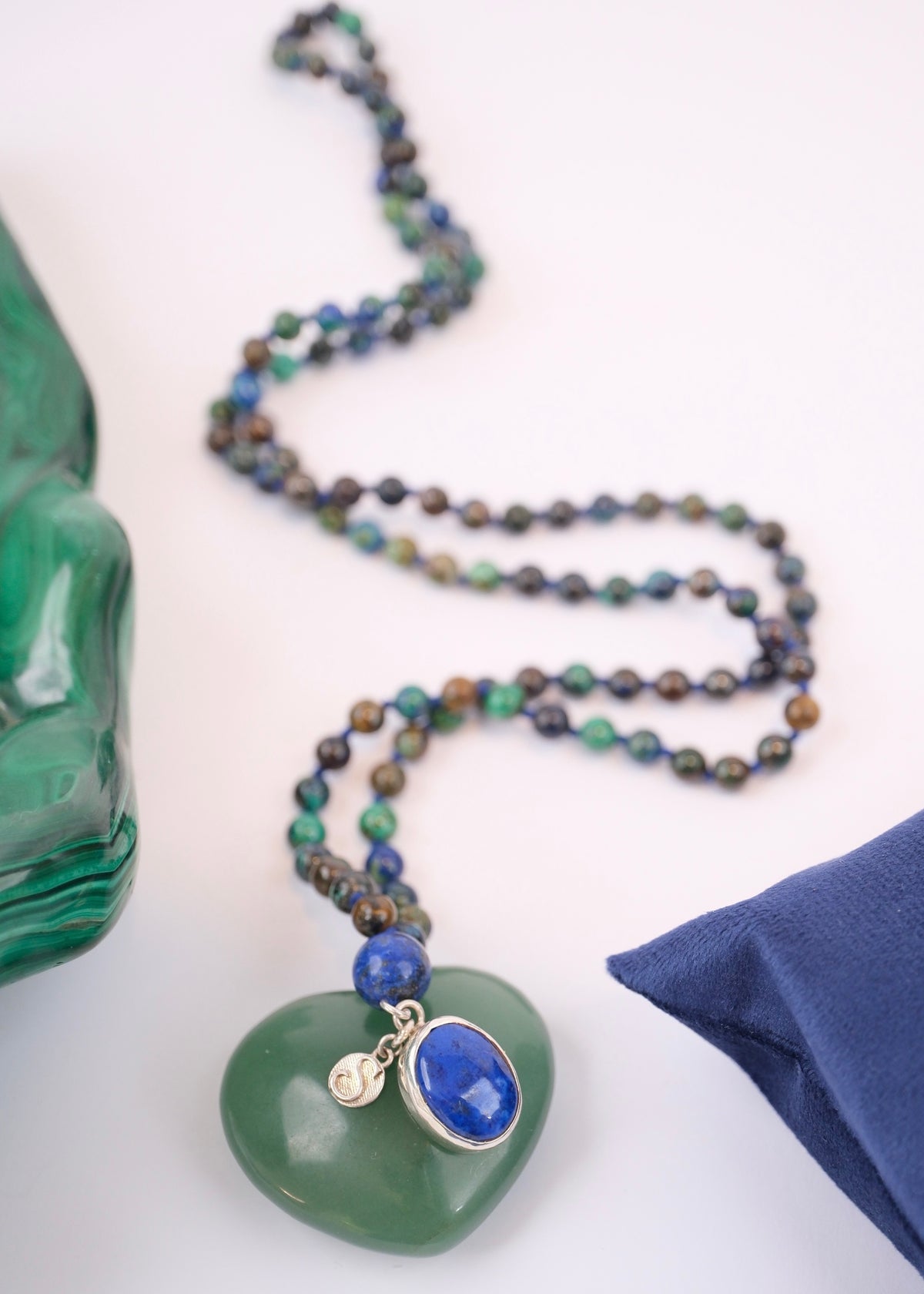 ROHANA Healing to Wholeness | Chrysocolla, Lapis Lazuli Mala
