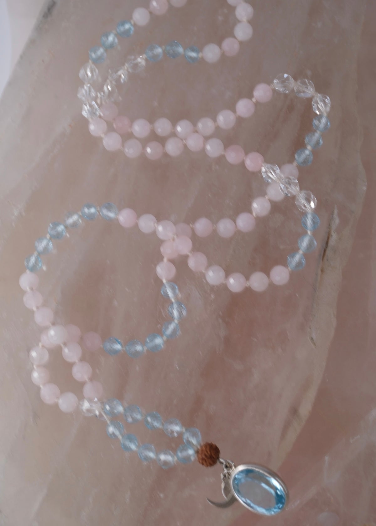 TRUE LOVE Mala | Topaz, Rose Quartz