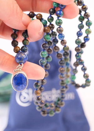 ROHANA Healing to Wholeness | Chrysocolla, Lapis Lazuli Mala