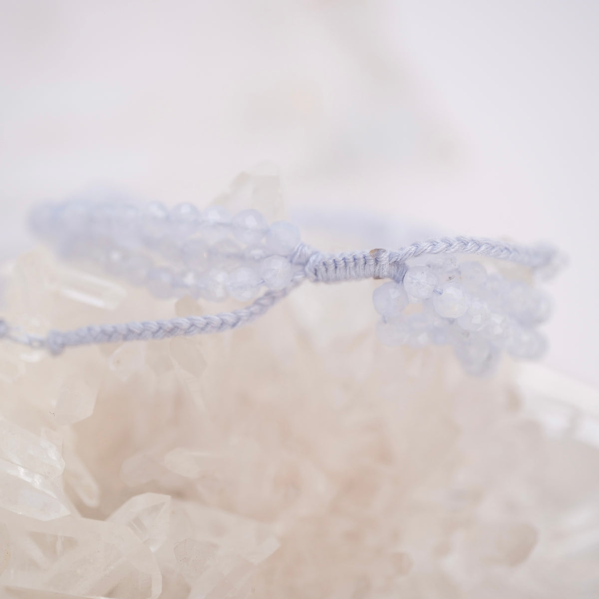 NANDINI Bracelet | faceted Aquamarine stack