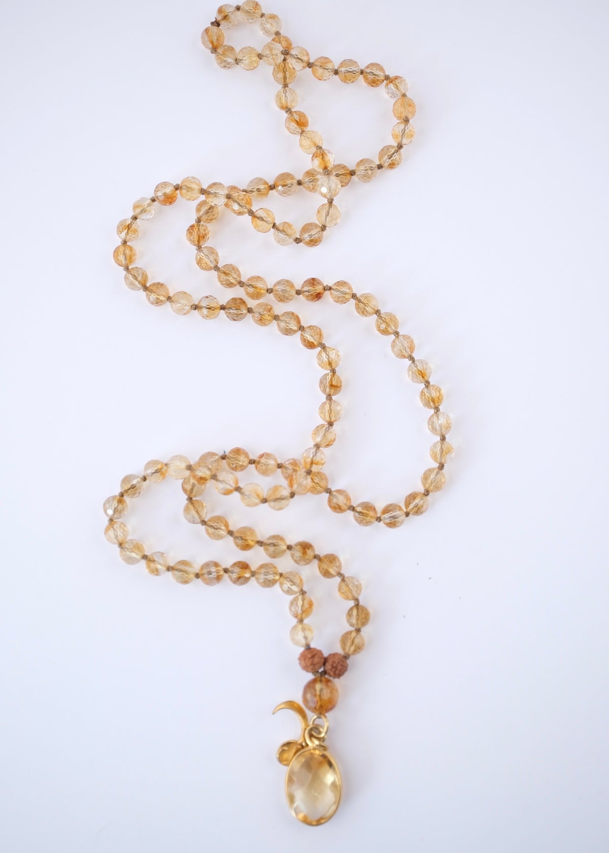 JUPITER Mala | Faceted Citrine | Crown Chakra