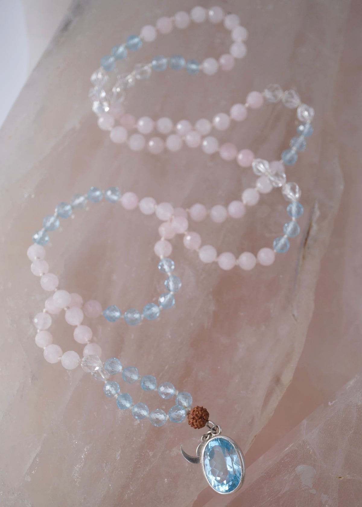 TRUE LOVE Mala | Topaz, Rose Quartz