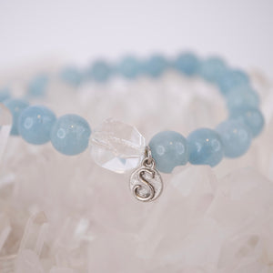 DRAUPADI Alignment | Aquamarine, Herkimer