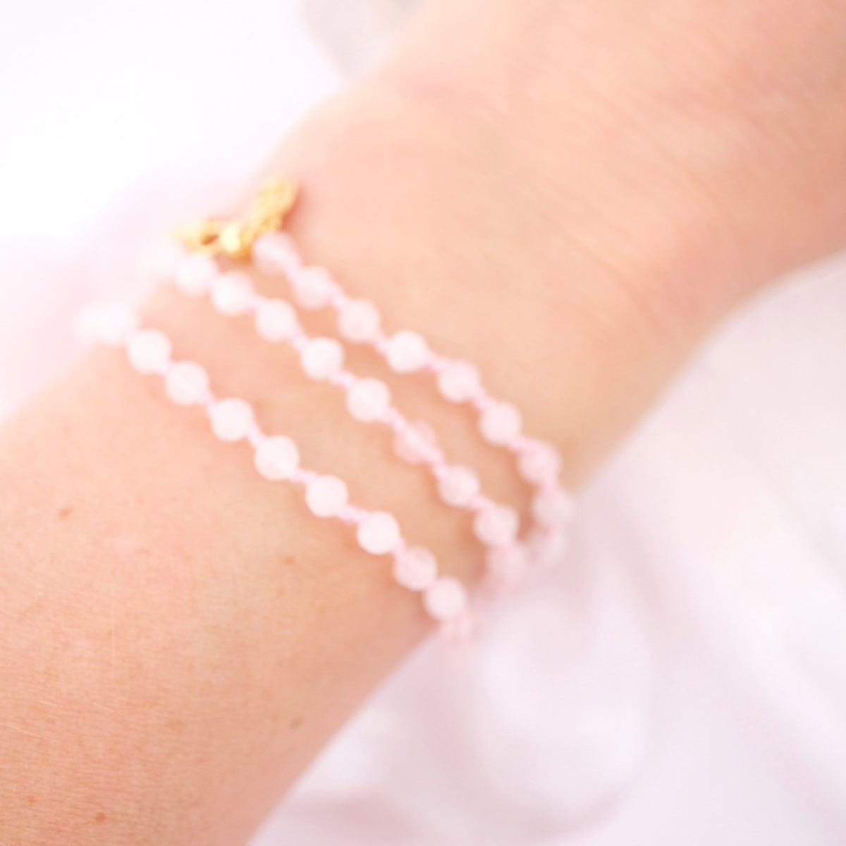 ANURAGA LOVE bracelet | Rose Quartz wrap