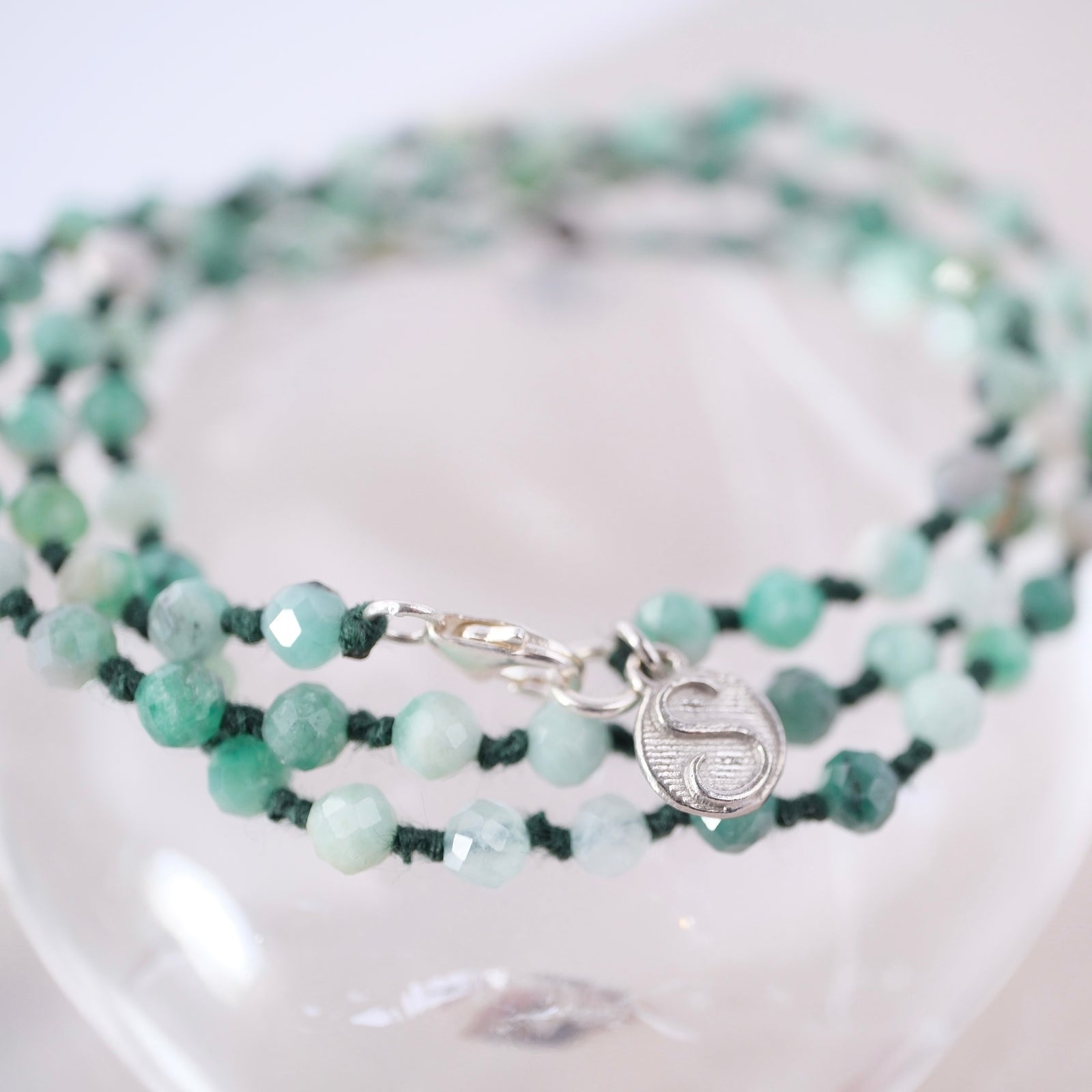 Beloved | Emerald wrap bracelet