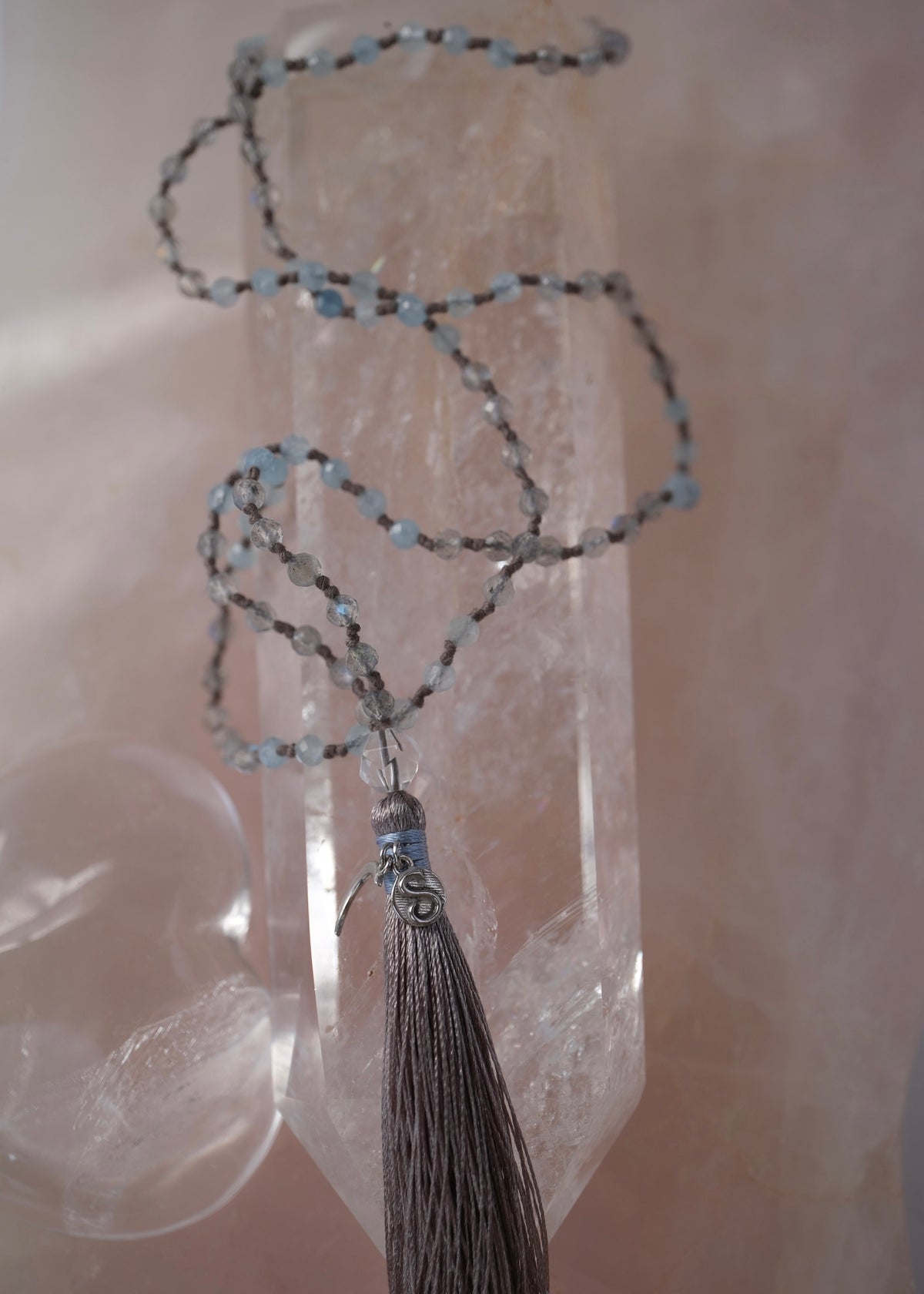 AKASH GANGA The Milky Way &amp; Pleiades path | Labradorite, Aquamarine, Herkimer