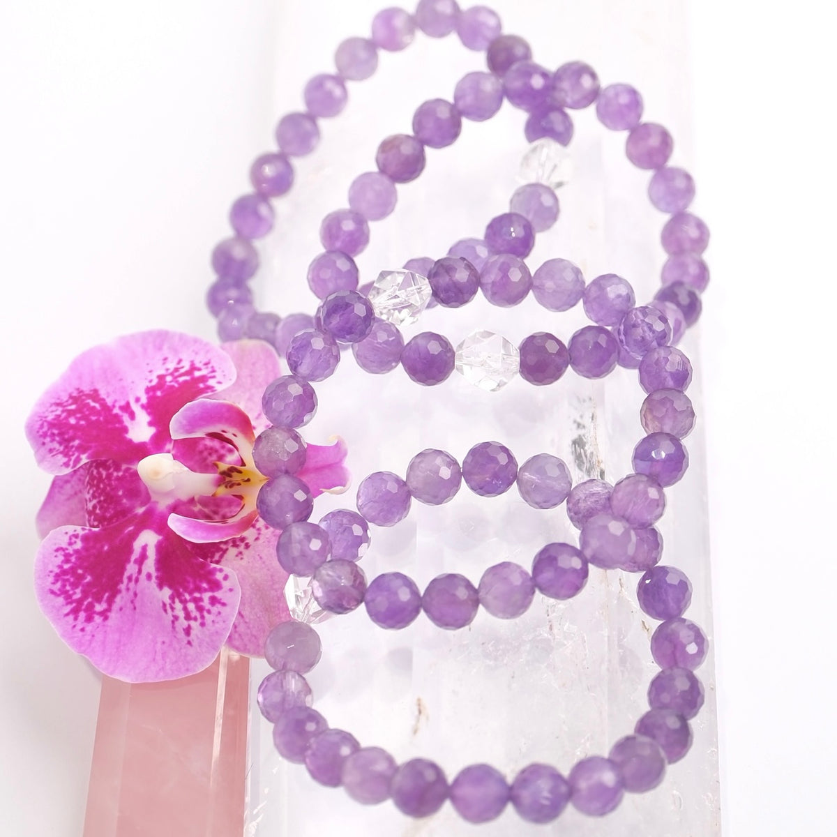 SADHVI Cleanse &amp; Awakening | Faceted Amethyst, Herkimer