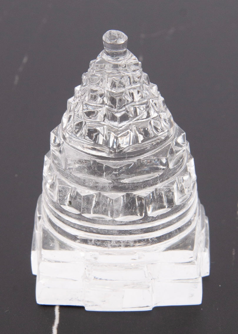 SRI YANTRA | Magnificent Himalayan Clear Quartz. Hand Carved