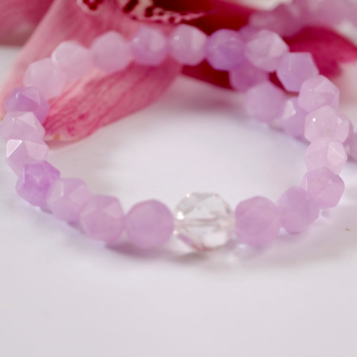 ETHEREAL Violet Flame | Amethyst Herkimer Bracelet