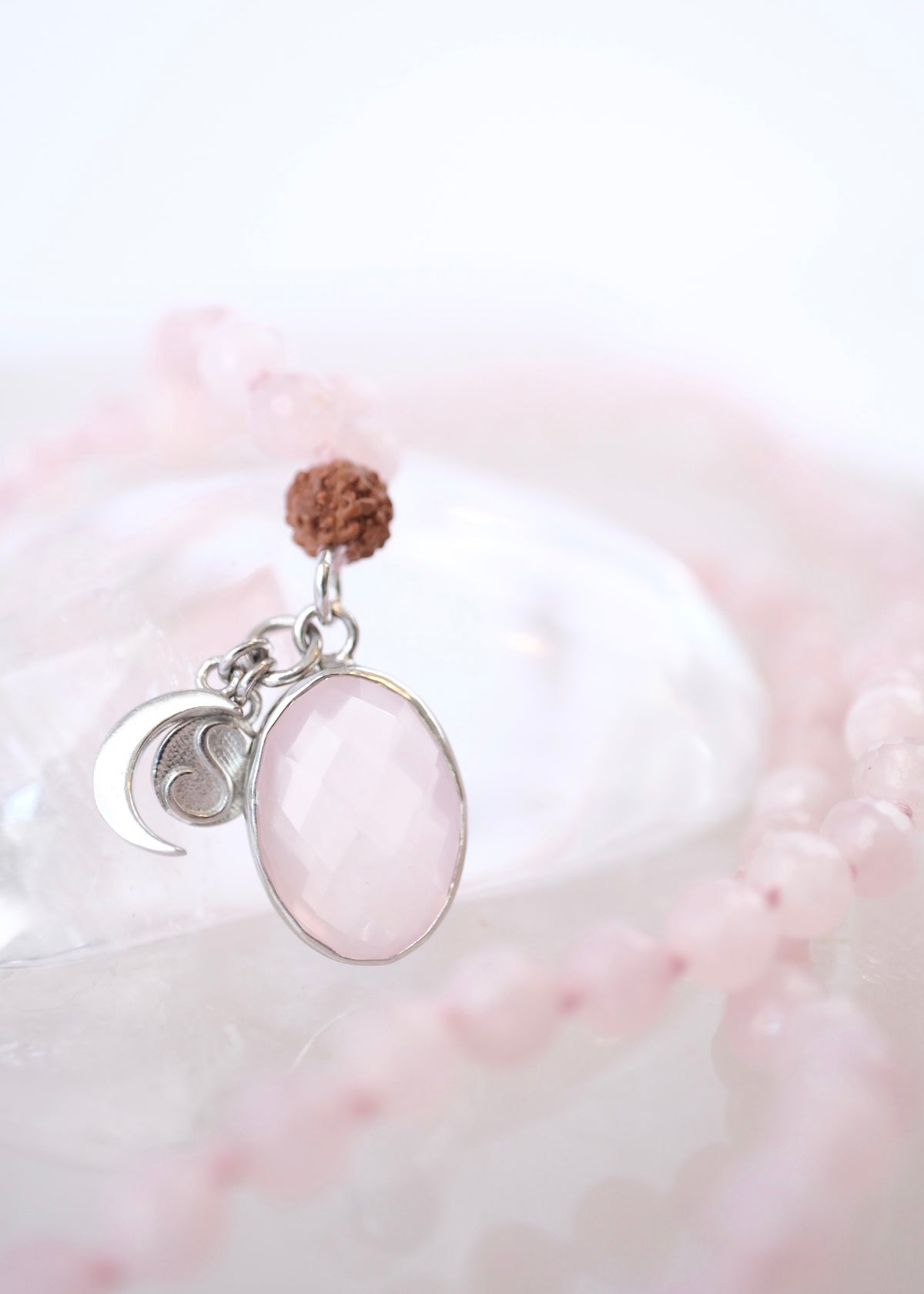 ANURAGA Deep &amp; Abiding LOVE | Rose Quartz Mala