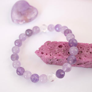 LEELAVATHI Playful Charming Graceful | Goddess energy | Lavender Quartz and Amethyst