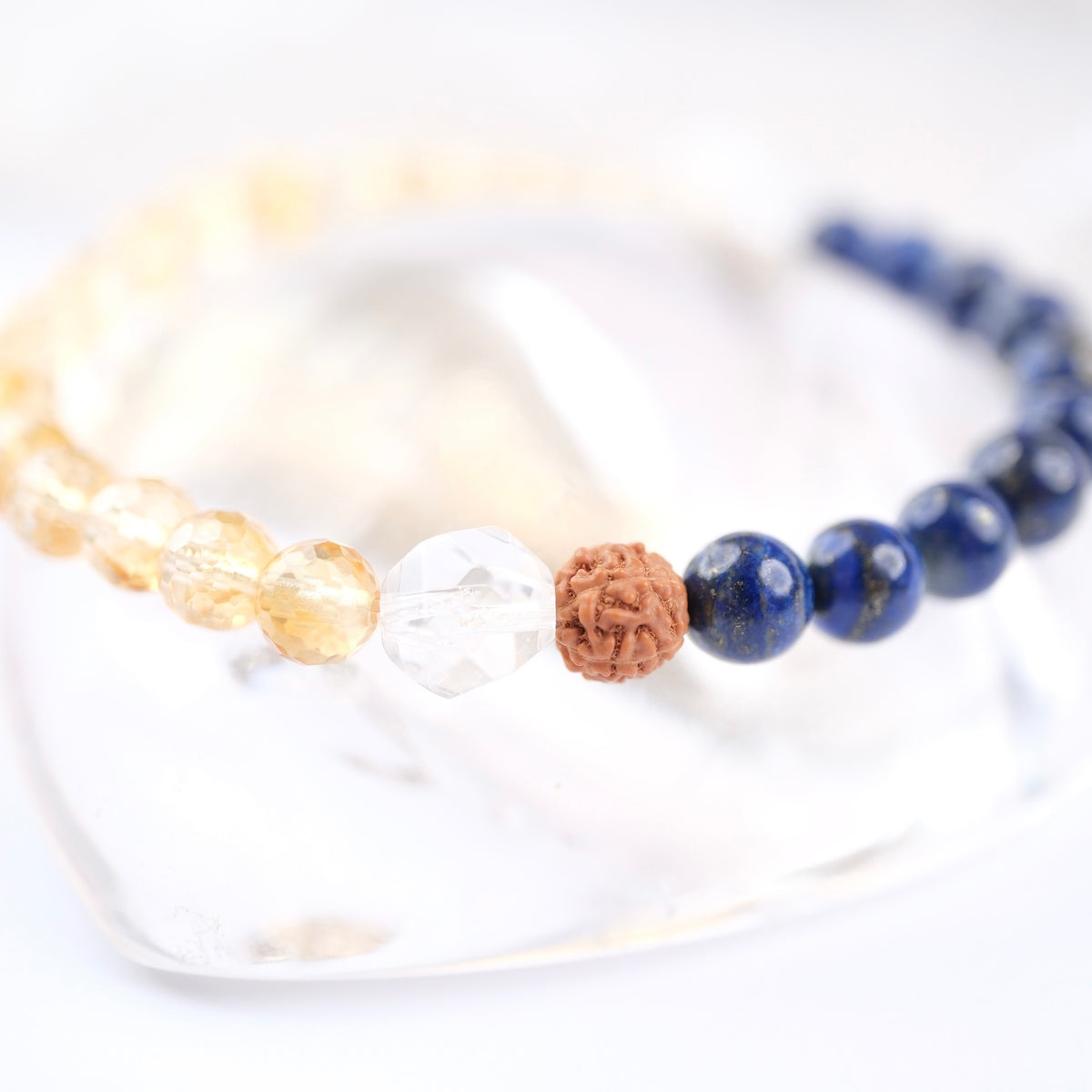 NILKANTH MAHADEV | Citrine, Lapis Lazuli bracelet