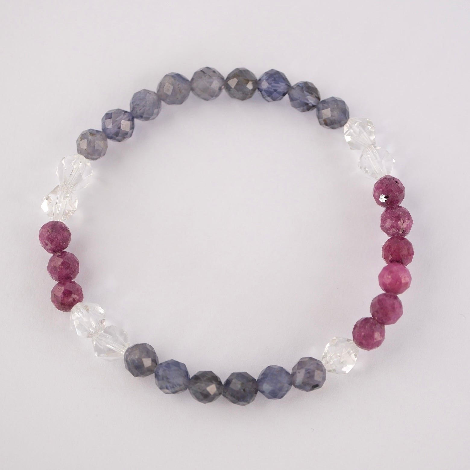 Wise Woman’s Amulet | Ruby, Iolite, Herkimer Quartz