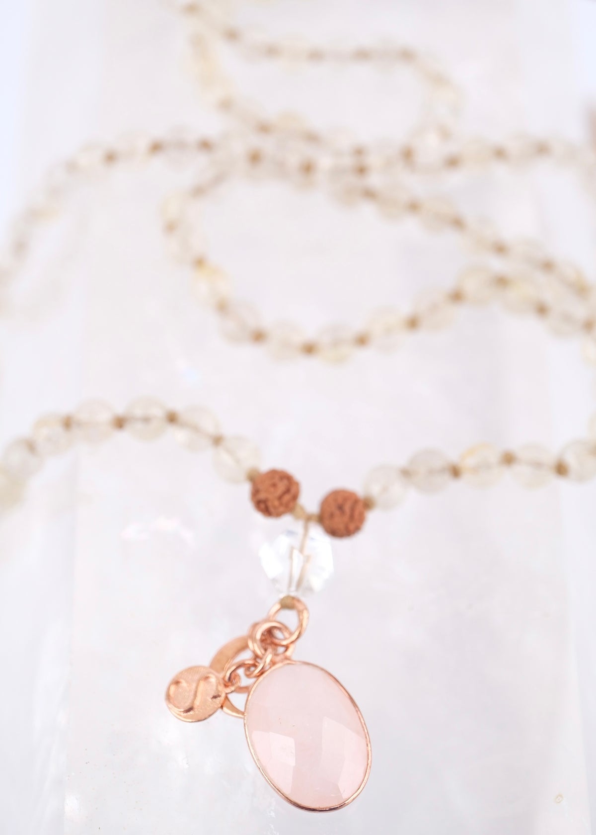 HARA Healing the Healers | Rose Quartz, Gold Rutile Quartz, Herkimer Diamond, Rudraksha