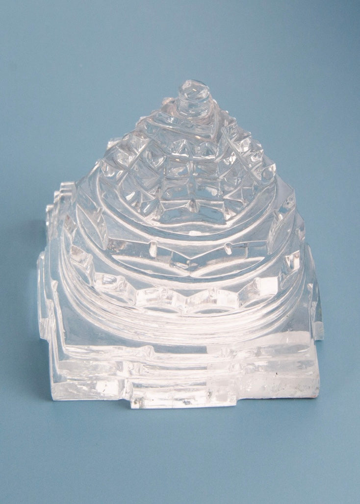 SRI YANTRA | Magnificent Himalayan Clear Quartz. Hand Carved